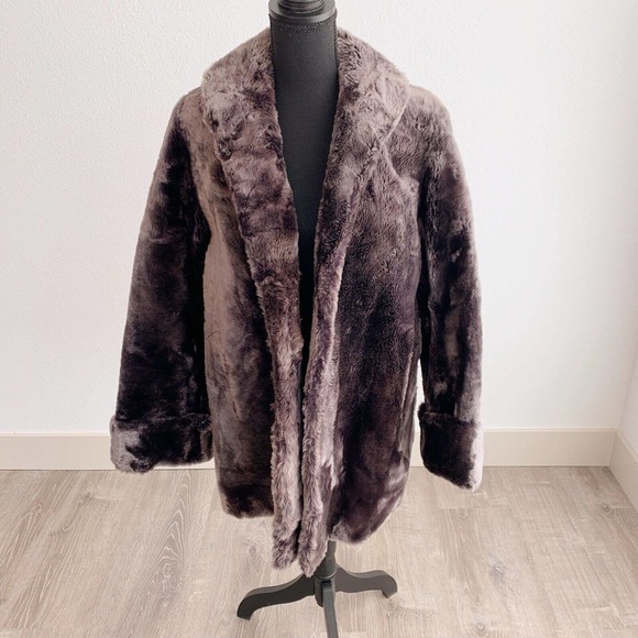 Vintage 60s Fur Label Authority Union Made Fur Open Coat - Picture 1 of 6
